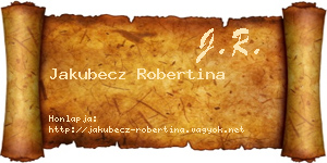 Jakubecz Robertina névjegykártya